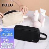 POLO化妆包便携外出化妆品收纳包出差旅行洗漱包大容量手提收纳袋男女