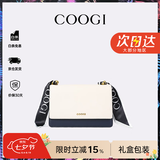 COOGI包包女包轻奢品牌女士单肩斜挎包女七夕情人节生日礼物送女友老婆 米白