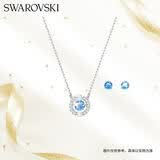施华洛世奇（SWAROVSKI）跳动的心 UNA 项链耳钉套装送女朋友生日礼物女