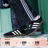adidas「T头鞋」STADT经典时尚薄底运动板鞋男女阿迪达斯三叶草   黑色/汉玉白/浅猩红（推荐女生买小半码）   41