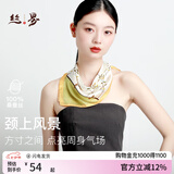 丝界【超性价比】真丝小方巾100%桑蚕丝印花丝巾系脖高级通勤领巾礼物