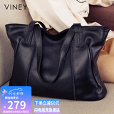 viney牛皮包包女包大容量托特包轻奢单肩手提生日七夕情人节礼物送女友