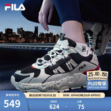 斐乐（FILA） TREK老爹鞋男鞋休闲鞋时尚复古运动鞋跑鞋老爹鞋  白芦笋/浆果蓝-WD 40