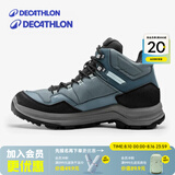 迪卡侬（DECATHLON）鞋男女登山鞋户外防水防滑春秋高帮靴QUS MH100-NEW 女款-中帮-草绿色-26年新款 38