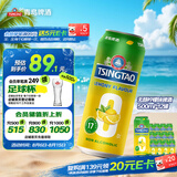 青岛啤酒（TsingTao）柠檬味无醇啤酒500ml*12罐 整箱装