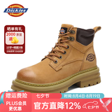 Dickies马丁靴男靴百搭男鞋情侣款靴子男女大黄靴厚底增高工装鞋子男 土黄 42 【偏大一码，适合运动鞋43】