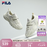 FILA【男女同款】斐乐情侣跑步鞋复古老爹鞋火星鞋潮流时尚舒适老爹鞋 女-微白/雨雾灰-WA 40