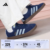 adidas「T头鞋」VL COURT 2.0复古休闲板鞋德训鞋阿迪达斯轻运动 深蓝/浅蓝/树脂黄 (推荐女生选小半码)   42
