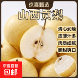 山西贡梨酥梨新鲜酥梨脆甜华臻新2 山西贡梨 10斤带箱