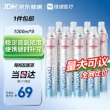 维德（WELLDAY）氧气瓶便携供氧器孕妇老人便携吸氧瓶高原旅游应急氧气罐1000ml*8