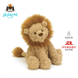 Jellycat波浪毛狮子动物毛绒玩偶公仔安抚潮玩娃娃送礼七夕情人节礼物 波浪毛狮子 Medium