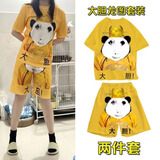大胆龙图衣服全套搞笑情侣装睡衣上衣短袖T恤皇帝套装服装cos龙袍 大胆龙图【短袖+短裤】套装 M【建议90-105斤】