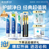 云南白药牙膏口腔护理经典套装 护龈亮白祛渍 清新口气3支装535g+牙刷2支