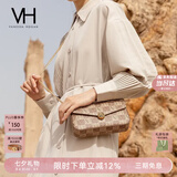 VANESSA HOGAN VH女包山茶花信封包轻奢老花链条小包单肩斜挎包七夕礼物送女友