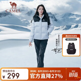 骆驼（CAMEL）【迪丽热巴同款】户外滑雪裤女三防水直筒裤加绒长裤冲锋裤 6806