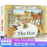 英文原版 The Hat 帽子 纸板书 汪培珽第五阶段 名家Jan Brett 儿童启蒙图画故事书 绿山墙