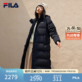 斐乐斐乐女装羽绒服女冬季时尚休闲中长款羽绒服保暖外套 传奇蓝-NV 165/84A/M