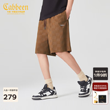 卡宾（CABBEEN）【棋盘格提花】宽松休闲短裤男2024夏新款潮牌运动五 咖啡色65 S (165) 46