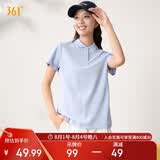 361°t恤女夏季新款运动polo衫速干休闲跑步健身短袖上衣662624111H-4