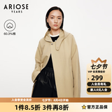 艾诺丝雅诗ARIOSEYEARS春秋新款通勤小个子城市轻户外风衣外套30822141 摩卡棕 M