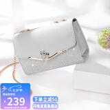 爱情海牛皮包包女包轻奢品牌链条单肩斜挎包女生日七夕情人节礼物送女友
