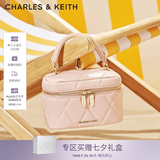 CHARLES&KEITH菱格链条手提斜挎小方包盒子包包女包七夕礼物送女友CK2-80782534 粉红色Pink（新色） 小包