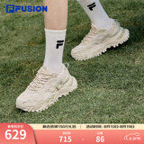 FILA FUSION斐乐女鞋BIANCO老爹鞋季硬糖鞋休闲鞋厚底运动鞋女 夏威夷果黄-MS 37.5