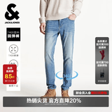 杰克·琼斯（JACK&JONES）男装夏季牛仔裤男弹力901修身裤子百搭男裤休闲男士牛仔裤四季款 牛仔蓝 第一批 38 190 W38/L34