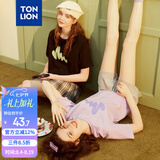 唐狮（TonLion）2026短袖T恤女半袖体恤chic宽松好看穿搭舒适宽松休闲上衣