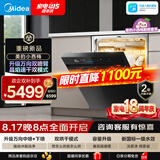 美的（Midea）【小西梅X7黑】新一级水效 洗碗机嵌入式150升以上 万向喷臂 105℃热风烘干 晶焰速干