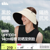 蕉下（beneunder）灯罩帽大帽檐遮阳帽子女黑胶防晒帽全脸遮阳空顶帽太阳帽BM563