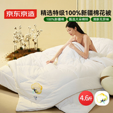 京东京造阿金朵100%天然新疆棉花被 纯棉被芯单人被子秋冬被4.6斤1.5x2m