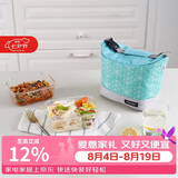 乐扣乐扣（LOCK&LOCK）耐热玻璃保鲜盒微波炉饭盒上班学生分隔餐盒可冷藏配便当包两件套