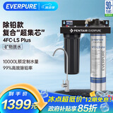 爱惠浦（Everpure）高端厨下 抑垢除铅直饮矿物质水 4.1L/min 大流量0废水净水器 10000L额定净水量Combo-4FC-LS-plus