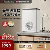 Rediffusion英国瑞迪生家用 RO 反渗透净水器 1000G 大通量无桶直饮净水机 厨房台下式母婴除水垢自来水过滤器 【性价比款1000G通量】天瀑2.0