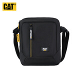 卡特（CAT）单肩包户外斜挎10英寸iPad平板包记者包男 黑 83614