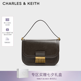 CHARLES&KEITH复古锁扣豆腐包单肩斜挎包包女包生日七夕礼物送女友CK2-80781400 Dark Moss深苔绿色CK2-80782444 S/M