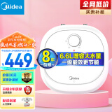 美的（Midea）暖敦敦上出水电热水器小厨宝家用6.6L迷你大水量连续出水36L搪瓷内胆一级能效速热F6.6-20CB(ES)