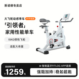 斯诺德（SiNuoDe）动感单车家用商用运动器材健身车室内静音脚踏自行车健身房健身 商用大飞轮-SP升级蓝牙款-冰川白