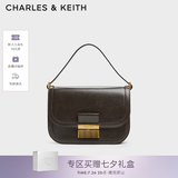 CHARLES&KEITH复古锁扣豆腐包单肩斜挎包包女包生日七夕礼物送女友CK2-80781400 Dark Moss深苔绿色CK2-80782444 S/M