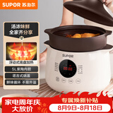 苏泊尔（SUPOR）电炖锅电炖盅 电砂锅煲汤锅 炖汤锅 燕窝炖锅 紫陶锅电汤锅煮粥神器 电煮锅家用DG50YC851多功能锅