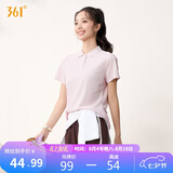 361°t恤女夏季新款运动polo衫速干休闲跑步健身短袖上衣662624111H-2