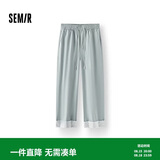 森马（Semir）休闲裤女宽松阔腿裤显腿长时尚百搭2025夏季花边裤子107425127060