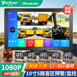 誉霸货车专用行车记录仪五路盲区监控24v高清夜视BSD挖机挂车倒车影像