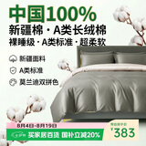 巢歌A类亲肤100%新疆长绒棉四件套纯棉大红婚庆马年套件四季通用酒店民宿床上用品双人被套
