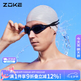 洲克 ZOKE成人泳镜男女大框平光防雾高清比赛专业游泳镜614501105-5
