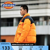 Dickies 羽绒服多口袋基础款外套 男士休闲百搭加厚外套 9460 柿子橙 （宽松版型) L 充绒量：180克