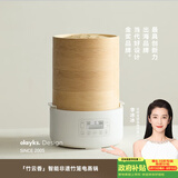 olayks立时 竹笼电蒸锅 竹木蒸笼蒸锅 早餐机多功能锅 速热家用包子可定时预约保温智能升级款 3层