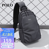 POLO胸包男士休闲单肩包耐磨腰包运动斜挎包iPad包挎包七夕礼物送男友