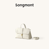 Songmont山下有松植鞣羊皮山行随游mini小挎包单肩斜挎手提通勤邮差礼物 余墨白 现货